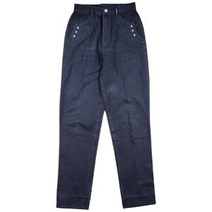 Rockies Western Jeans Women 9 27 Black High Rise‎ Studded Cowgirl Vintage Denim